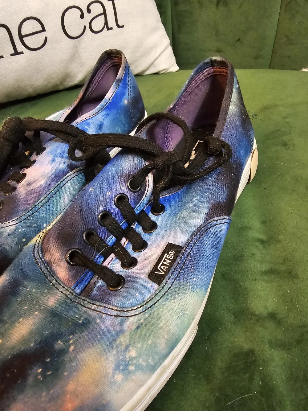Vans Blue Galaxy Canvas Sneakers